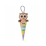 hegehof NICI Glubschis Schultüte Kuscheltier Anhänger 9 cm, Koala Crayon oder Eule Twila als Back to School Geschenk, Schlüsselanhänger mit großen Glitzeraugen (Eule Twila)