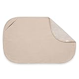 hauck 2in1 Topper & Handtuch 44 x 69 x 0,4 cm mit Atmungsaktiver Baumwolle & Saugfähigem Frottee Kompatibel mit Change N Clean Wickelauflage, Waschbar bei 60° C (Changing Mat Liner, Beige)