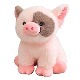 Beiykhera 20cm Schwein Kuscheltier Plüsch Schweinchen Spielzeug Cartoon Niedliche Schwein Plüschkissen Kissenpuppe Gefüllte Schweinchen Stofftiere Weich Schweine Plüschtier Geburtstag Weihnachten