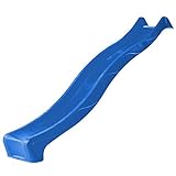 WICKEY Rutsche Flash 300 cm blau für Spieltürme, Anbaurutsche für Podesthöhe 150 cm