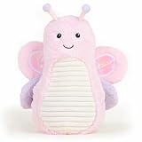 Warmies Plüsch-Schmetterling, mikrowellengeeignet, Wärmekissen, beschwertes Kuscheltier für wohltuende Entspannung, dezenter Duft nach französischem Lavendel – Groß