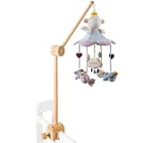 Mobile Holz, Mobile Halterung Wickeltisch 360°Drehbar Mobile Halter Gestell Stange Für Aufhängung Spieluhr Windspiele Bettglocke Mobile Holder Arm Bett Spielzeuge