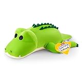 Hug-A-Lumps 14901H Crocodile (Rocko), Kuscheliges weiches beruhigendes Plüschspielzeug, 35 cm x 1.5 kg