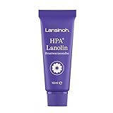 Lansinoh HPA Lanolin Brustwarzensalbe, 10 ml - 100% natürlich - beruhigt & schützt beanspruchte Brustwarzen - klimaneutral