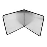 Zusammenklappbarer Herd-Spritzschutz, Edelstahl 304, Verstellbarer Winkel, 30 Cm, Antihaftbeschichtung, Kompakt, Faltbar, Zwei Paneele, Isolierung, (30x30x30cm / 11,8x11,8x11,8in)