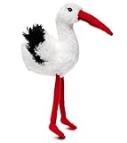 Uni-Toys - Storch Plushie - 19 cm (Höhe) - Plüsch Vogel - Plüschtier, Kuscheltier