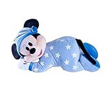 Simba 6315870350 - Disney Gute Nacht Mickey Maus, 30cm Glow in The Dark Plüsch, Micky Mouse, Babyspielzeug, Kuscheltier, Trösterchen, ab den ersten Lebensmonaten geeignet