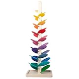 Holz Kugelbahn Klangbaum Lernspielzeug Klang Murmelbahn Regenbogen Für Kinder, Motorikspiel Für Kinder, Im Klassenzimmer Oder In Der Schule Zu Hause