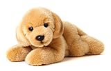Uni-Toys - Golden Retriever Welpe, liegend - 24 cm (Länge) - Plüsch-Hund, Haustier - Plüschtier, Kuscheltier