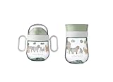 Mepal | Mio Set – 360° | Baby Trinklernbecher ab 6 Monate | auslaufsicher | Spülmaschinengeeignet & BPA frei | Little Farm