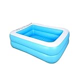 Aufblasbarer Pool PVC Wasser Spaß Aufblasbare Pool Kinder Erwachsene im Freien 110x88x33cm