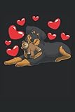 Hovawart Hund mit Kuscheltier: Notizbuch LINIERT | Eine lustige Kladde mit Hunde Motiv