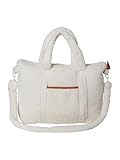 VERTBAUDET Wickeltasche aus Sherpa, Feder, Beige, TU