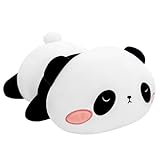 SQEQE Beschwerter Panda-Plüsch für Angst - Niedliches Plüschtier, Weiches Pandabär-Kissen, Spielzeug und Geschenk für Kinder und Erwachsene - 24 cm, 0,4 kg