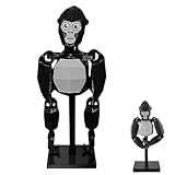 HYZSHL Gorilla Kuscheltier, Bewegliches Spielzeug, Kinder und Sammler, Gorilla Spielzeug für Dekoration und Spiel, Geschenk für Kinder und Fans Zum Geburtstag