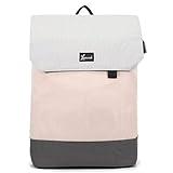 LOVEVOOK Rucksack Damen Elegant Daypack Wasserdichter Tagesrucksack mit Laptopfach 15,6 Zoll & Anti Diebstahl Tasche für Ausflüge, Uni, Schule u. Büro Rosa