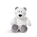 Nici 43625 Kuscheltier Eisbär, 20 cm, weiß