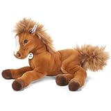 Steiff Kuscheltier Fenny Schlenker-Holsteiner, Süßes Stofftier mit Kunststoffaugen, Kinder, Jungen & Mädchen, Plüschtier 35 cm, Hellbraun, 070082