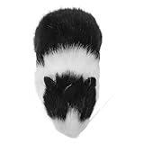 MAJORMENCH Realistisches Flauschiges Ratten plüschtier als Pädagogisches Kuscheltier für Detailgetreues Schwarz weißes Nagetier Modell für Lernen Dekoration und Sammlung