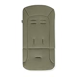 hauck Universal Sitzauflage für Buggys, Kinderwagen & Fahrradanhängern aus Atmungsaktiver, Weicher Baumwolle, Einfache Befestigung, für Sommer & Winter (Pushchair Seat Liner, Olive)