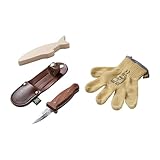 HABA Terra Kids Basis-Schnitzset – Holz-Schnitzwerkzeug-Set für Kinder ab 6 Jahren – inkl. Handschuhen, Schnitzrohling & Messer-Etui – 1302622001