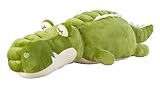 mucHome Kuscheltier Plüschtier, super weich, Spandex Bezug, Schmusetier, flauschig (Krokodil 75cm)