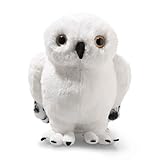 Steiff Kuscheltier Hedwig Eule, Harry Potter, Süßes Stofftier mit Kunststoffaugen, Kinder, Jungen & Mädchen, Friends, Plüschtier 21 cm, Weiß, 024214