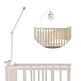 Baby Mobile Halterung Holz für Babybett, Mobile Halterung Wickeltisch, Mobiles Gestänge für Babybett, Abnehmbarer Baby-Mobile-Aufhänger, Babybett Klingelhalterung, für Aufhängung Windspiele Bettglocke