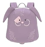 LÄSSIG Kleiner Kinderrucksack für Kita Kindertasche Krippenrucksack mit Brustgurt, 20 x 9.5 x 24 cm, 3,5 L/Tiny Backpack Hase