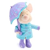 Disney Store Official - Winnie Puuh - Ferkel in Regenkleidung - Plüschtier - Kuscheltier zum Sammeln mit Jacke, Regenschirm und Stiefeln - ca. 18 cm/7'