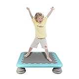 HAPPYMATY Trampolin Indoor Federbrett Hüpfmatratze Balancierspiel Kindertrampolin Gymnastik Board Springmatte Zusammenklappbar Fitness Matratze