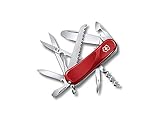 Victorinox, Taschenmesser, Junior 03, 85 mm, rot (15 Funktionen, Klinge, ohne Spitz, Korkenzieher), Feststellklinge