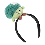 MAJORMENCH Plüsch Haarreif Brokkoli Motiv Elastisches Gemüse Stirnband für Erwachsene Weiches Spa Gesichtsreinigungs Haarband Lustiges Haaraccessoire zum Verkleiden und Make Up