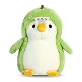 Wishstar Kuscheltier Pinguin Plüschtier für Mädchen - Stofftier Schmusetier zum Kuscheln & Spielen - Grüner Dinosaurier Pinguin, 20cm