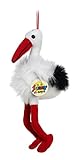 Sunny Toys 35614 - Plüsch Storch mit Hänger, circa 27 cm