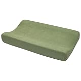 Meyco Baby Uni wickelauflagenbezug - 2er pack - frottee - olive green - 85x75cm