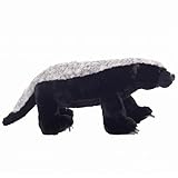 Nexusectar Realistisches Kuscheltier Dachs Plüsch - realistischer Honigdachs Plüschtier Kuscheltiere | Einzigartiges pädagogisches Afrika-Plüschtier-Simulationstiermodell für Kinder und Erwachsene