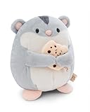 NICI MYMOCHI Hamster Kuscheltier Shai 16 cm mit Keks in Geschenkbox 11x12x6,5 cm, Flauschiges Stofftier zum Kuscheln, Spielen und Liebhaben - 61150