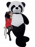 Odolplusz XXL Panda 220 cm groß Stofftier Plüschtier Kuscheltier Teddybär, Panda 220cm