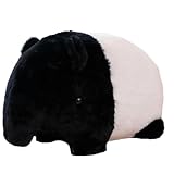 Tapir Plüschtier, Süßer Regenbogen Tapir Kuscheltier Ameisenbär Plüschtier Kreativitätsgeschenk for Jungen Mädchen for Geburtstag(Black)