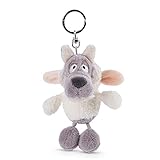 NICI 47086 Schlüselanhänger Ulvy 10cm – Wolf Kuscheltieranhänger mit Schlüsselring für Schlüsselband, Schlüsselbund, Schlüsselhalter & Schlüsselkette – Taschenanhänger, Grau/Weiß, 1 Stück (1er Pack)