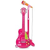 Bontempi Icom 24 5832 Rockgitarre mit Ständermikrofon, Pink