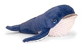 Lashuma Plüschtier Wal, Kuscheltier Blauer Fisch, Stofftier Keel Toys 25 cm