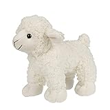 Uni-Toys - Lamm weiß - 19 cm (Länge) - Plüsch-Schaf, Bauernhoftier - Plüschtier, Kuscheltier