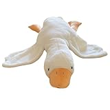 SKIPTHYBER Gans Kuscheltier, Ente Stofftier Plüsch Gans Kissen Puppe, Kinder Weiches Gans Plüschtier Ideal Als Schlafbegleiter Und Dekoration (50cm)