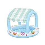 Bestway Planschbecken Sweet Shope mit Sonnenschutzdach 104 x 84 cm