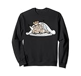 Luchs Katze Schlaf Schlafen Schlummern Mit Kuscheltier Sweatshirt