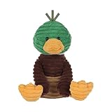 Apricot Lamb Cord Stockente Ente Plüschtiere für Kinder, weiche niedliche Kuscheltier für Baby Mädchen und Jungen, Flauschige Cord Mallard Grün 25 cm