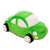 champracer Kuscheltier Kraftfahrzeuge Puppe Stofftier Kissen Plüschtie Auto Käfer, zum Spielen und Kuscheln, Weiches Schmusetier für Mädchen, Jungen, Babys (35 cm,Grün)
