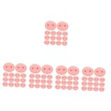 DIYEAH 250 Stück Puppennase Zubehör Stofftier Nasenpuppen Nasenbären Nase Bärennase Schweinenase Amigurumi Nasenpuppe DIY Herstellung Puppenhandwerk Wildschwein